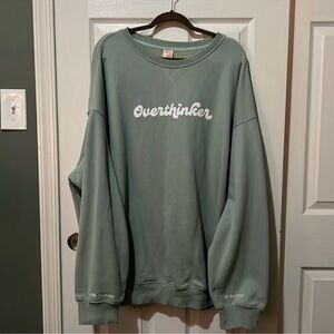 Overthinker Green Sweater